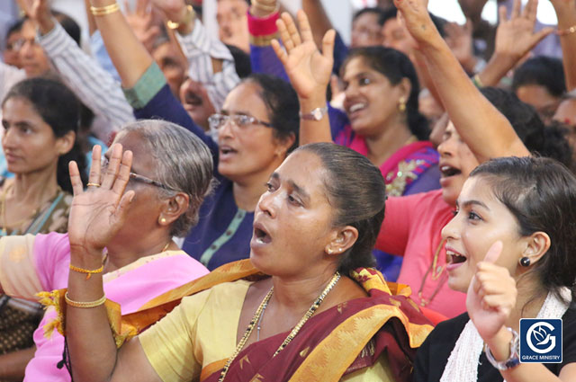 Hundreds gathered to the One Day Fasting prayer organized by Grace Ministry at it's Prayer Center at Balmatta, Mangalore here on October 12th, Friday 2018. 